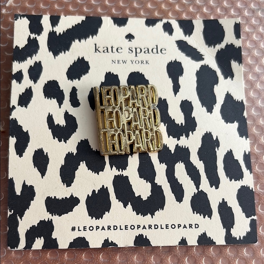Kate Spade Gold Leopard Brooch